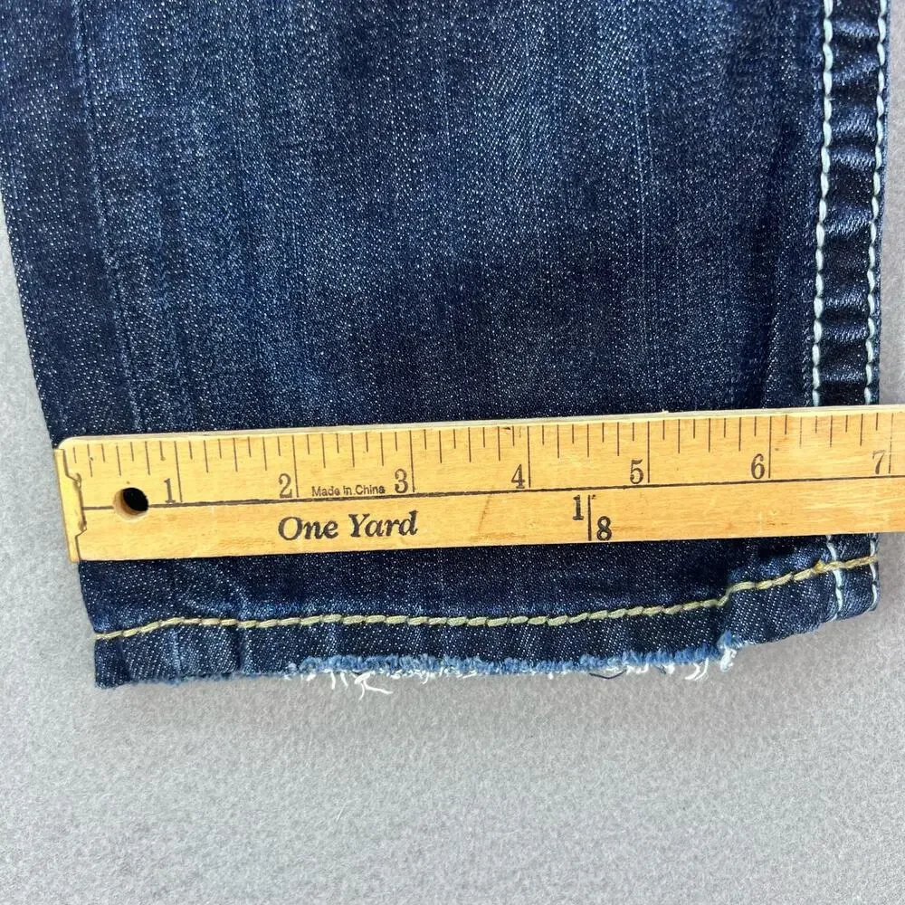 Silver Jean Co Jeans Women's Size 6 28 Dark Blue Santorini Capri Normcore - Picture 6 of 13